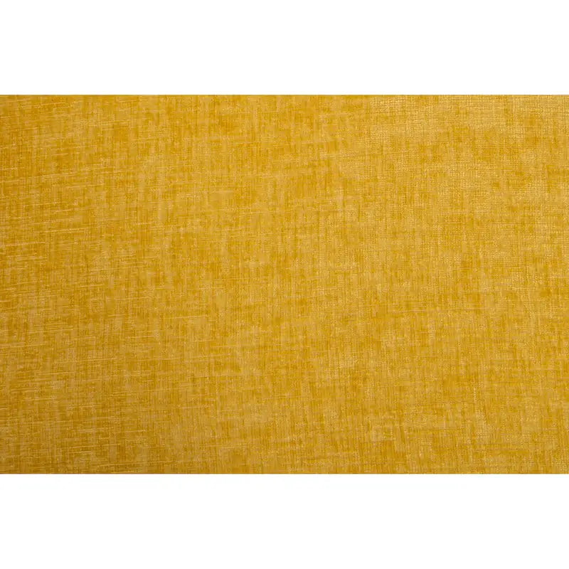 Fauteuil tonneau pivotant moderne jaune en chenille de 25.6 avec anneau métallique
