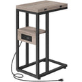 Compact Foldable End Table with Space-Saving Design - 15.4D x 10.2W x 25.2H
