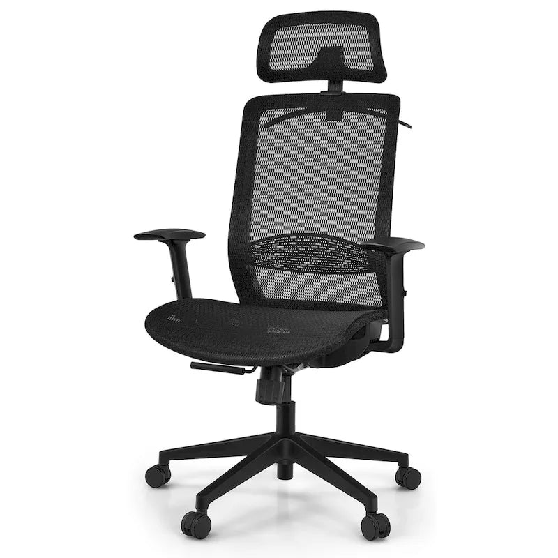 Poltrona da ufficio ergonomica reclinabile con schienale alto in rete
