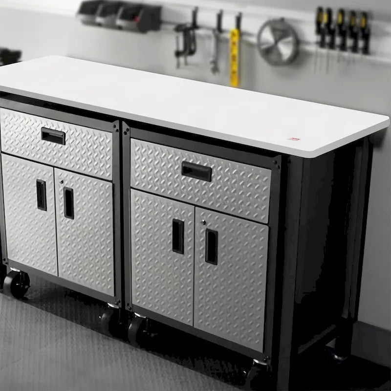 Rechthoekig tafelblad van 60 x 25 inch voor verstelbaar sta-bureau, wit