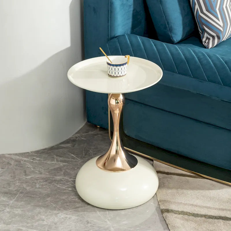 Beistelltisch aus Kohlenstoffstahl mit Goldfinish, modernes Design, 14.96