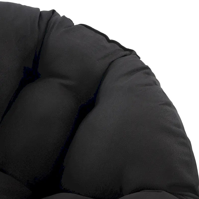 Runder Papasan-Sessel mit dickem Kissen und stabilem Rattanrahmen