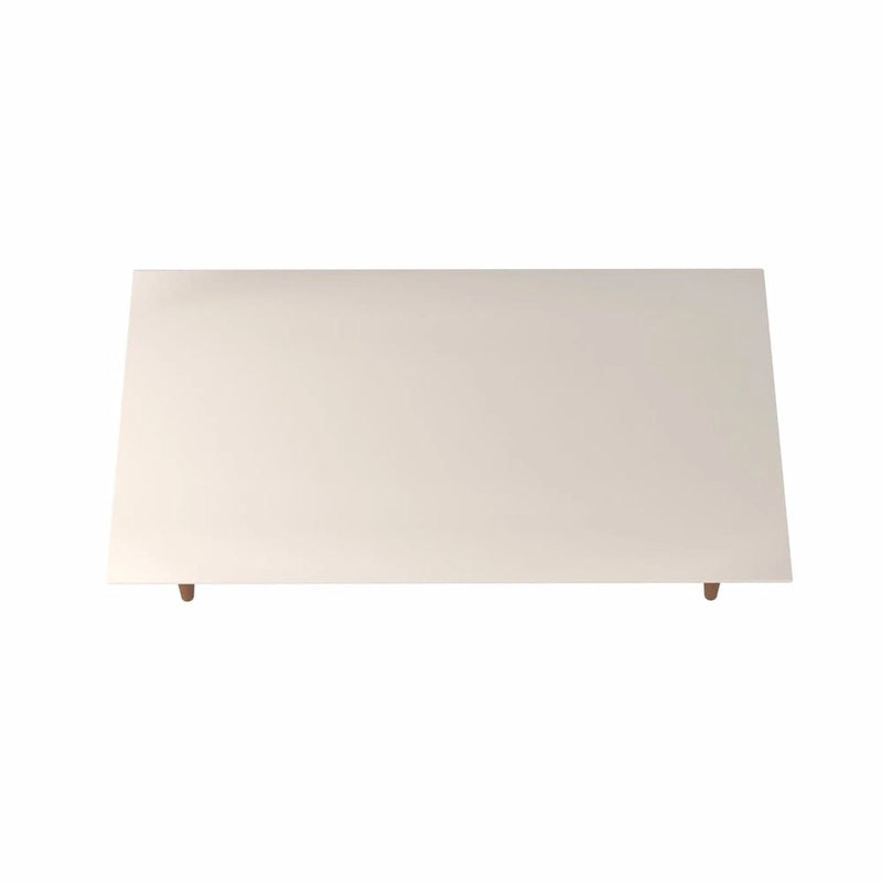 17.52-Inch High Rectangle Coffee Table with Splayed Legs