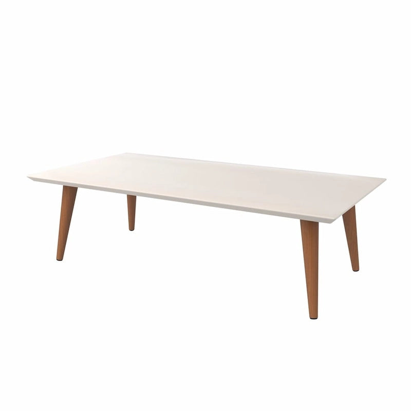 17.52-Inch High Rectangle Coffee Table with Splayed Legs