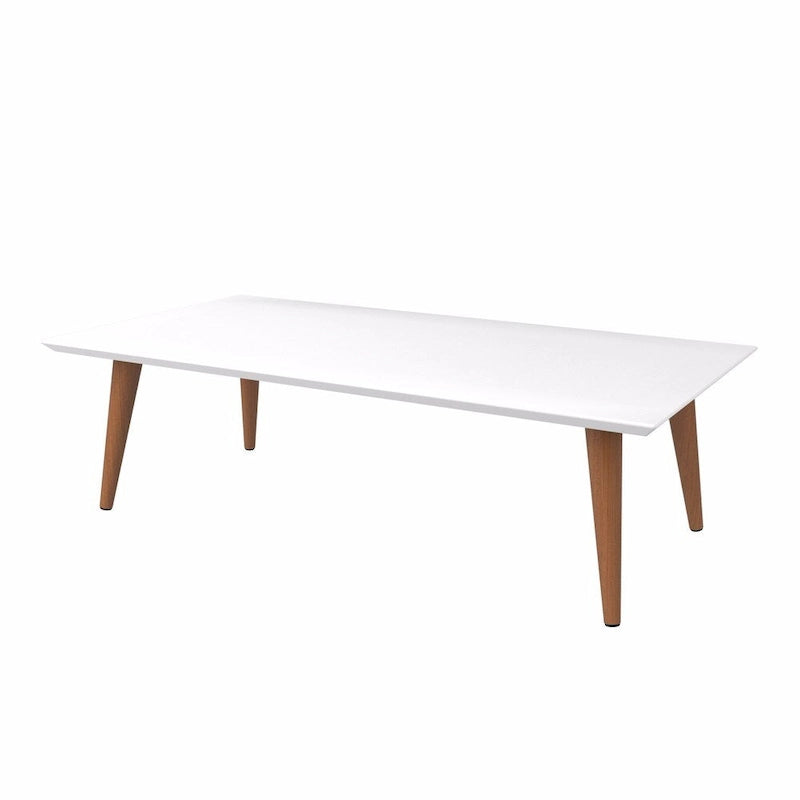 17.52-Inch High Rectangle Coffee Table with Splayed Legs