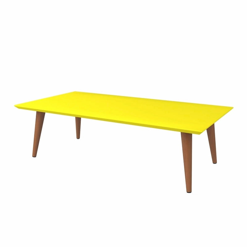 17.52-Inch High Rectangle Coffee Table with Splayed Legs