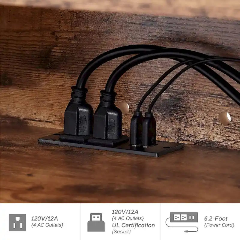 Wisząca szafka RTV z biurkiem montowanym na ścianie i nadstawką do przechowywania