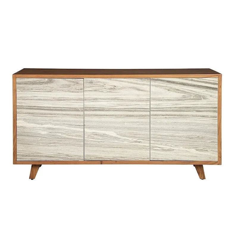 Credenza con apertura a pressione, vano contenitore nascosto e finitura moderna