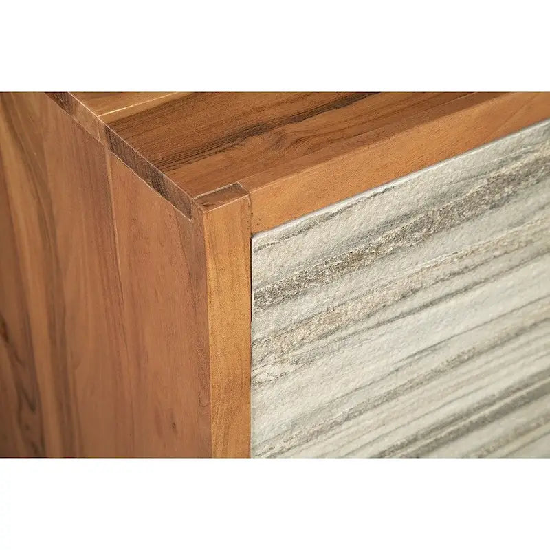 Credenza con apertura a pressione, vano contenitore nascosto e finitura moderna