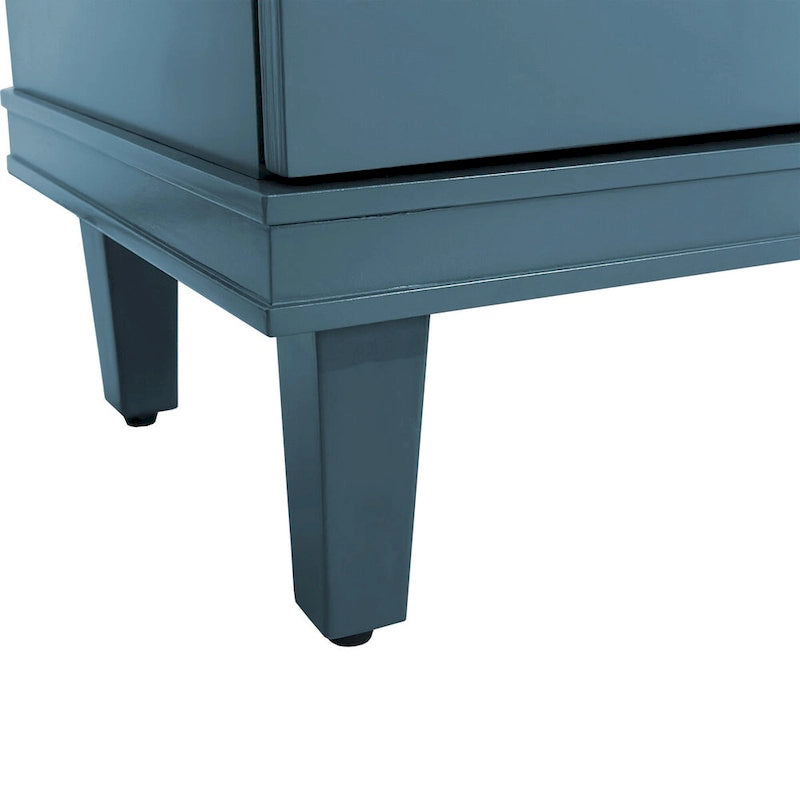 Ampio mobile contenitore a 4 ante da 70 pollici per soggiorno, cucina, camera da letto e corridoio - verde oliva, blu navy, blu pavone