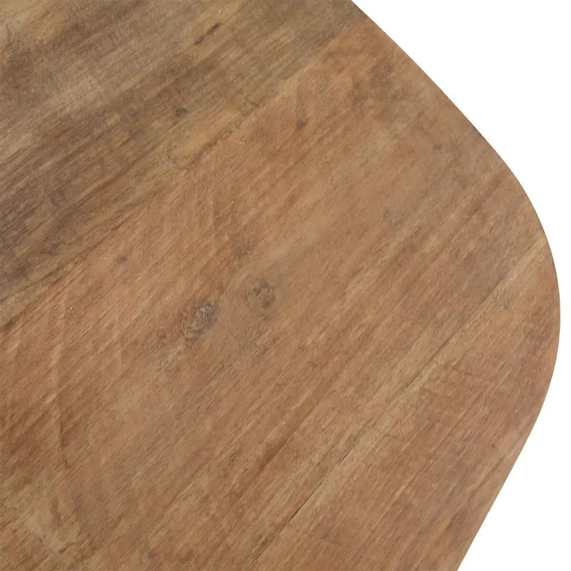 102-Inch Wide Teak Wood Dining Table in Black for 8-10 People